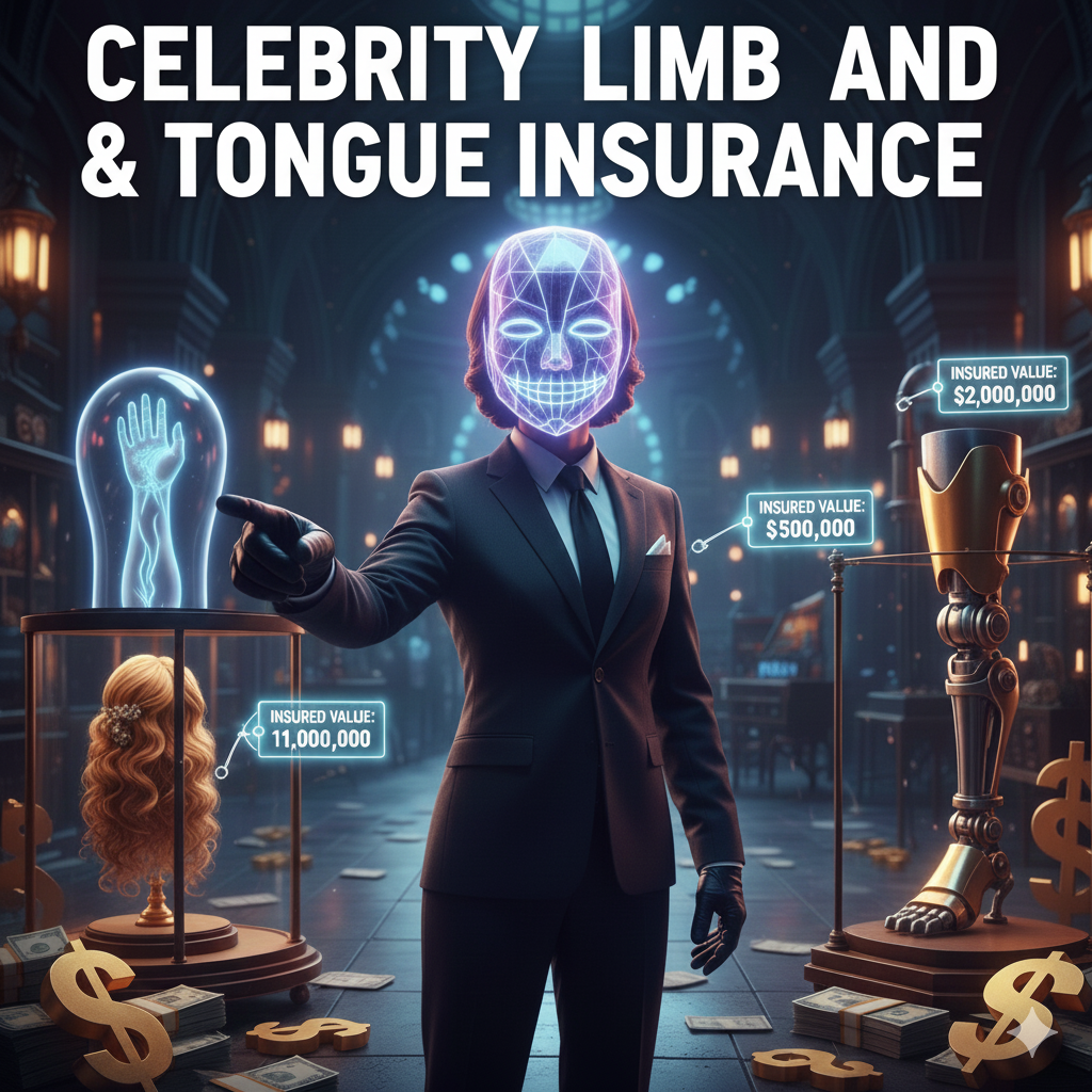celebrity limb and tongue insurance